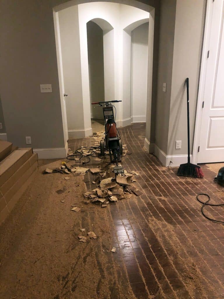 Removing Glued Down Hardwood Floors