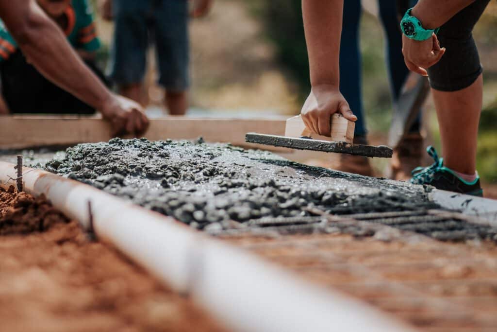 Habitat For Humanity Volunteers Build A Home