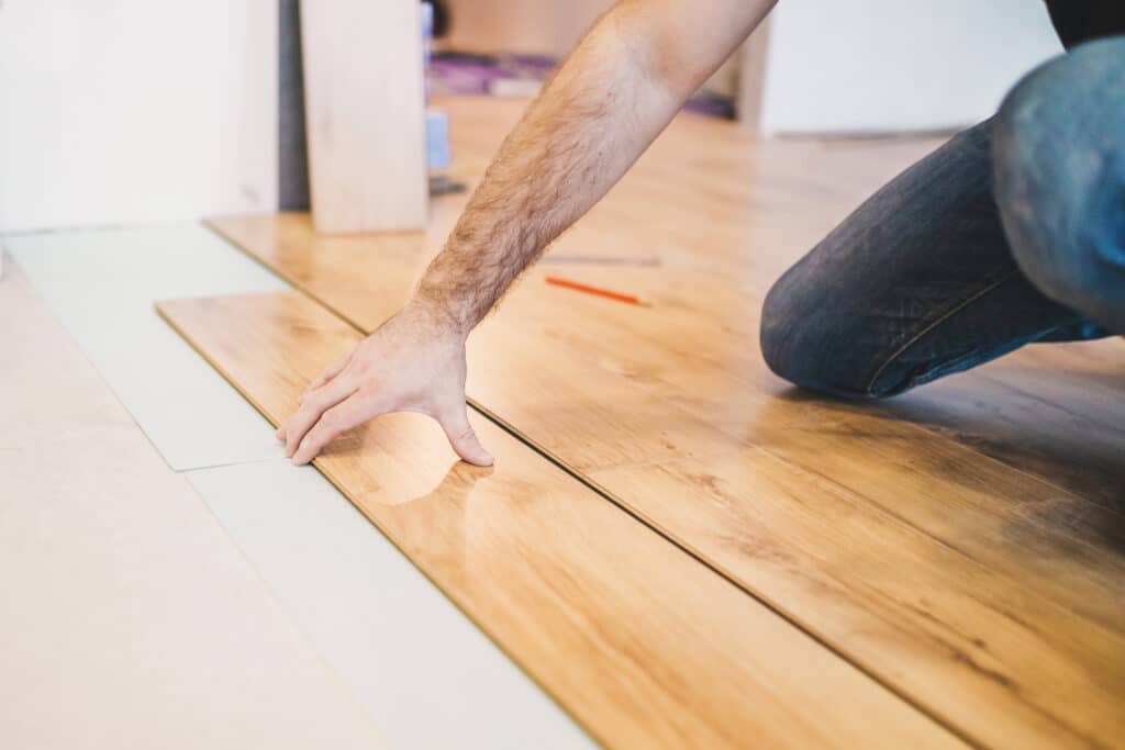 Luxury Vinyl Planking Floating Floor Installation