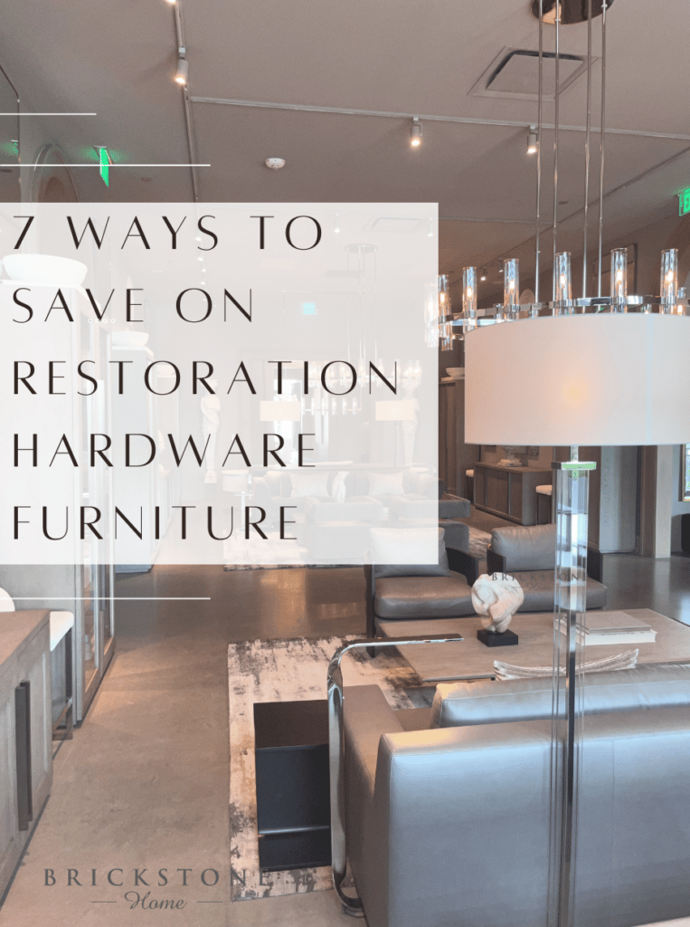 How To Save At Restoration Hardware