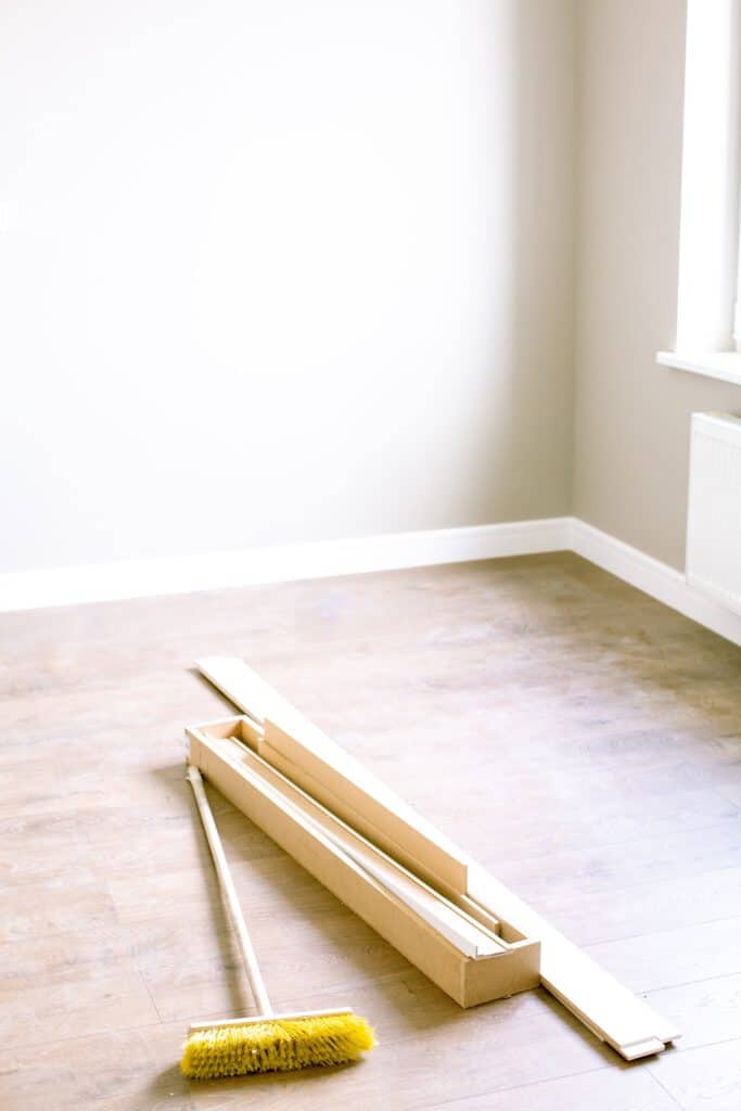 Cleanup after installing hardwood floors