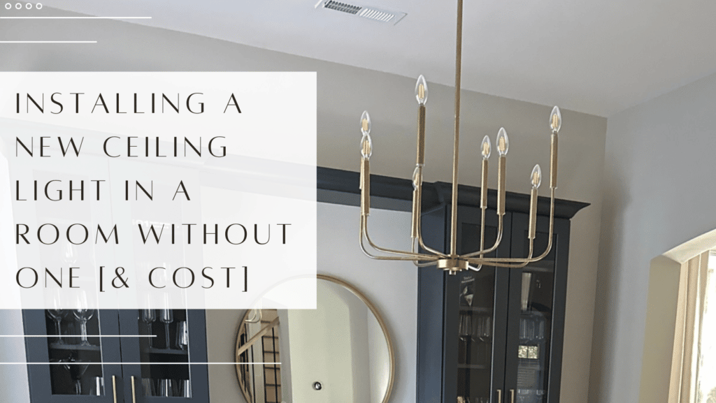 How To Install A Ceiling Light Without Existing Wiring Graphic