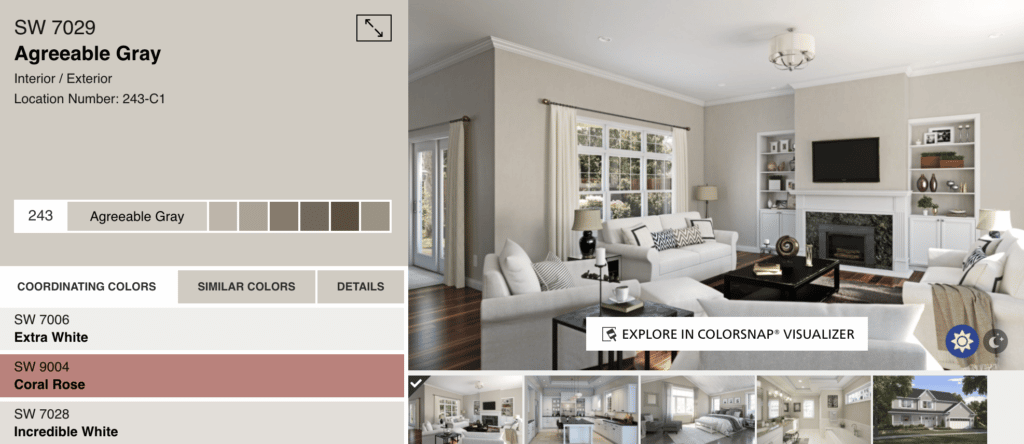 Sherwin Williams Agreeable Gray Website