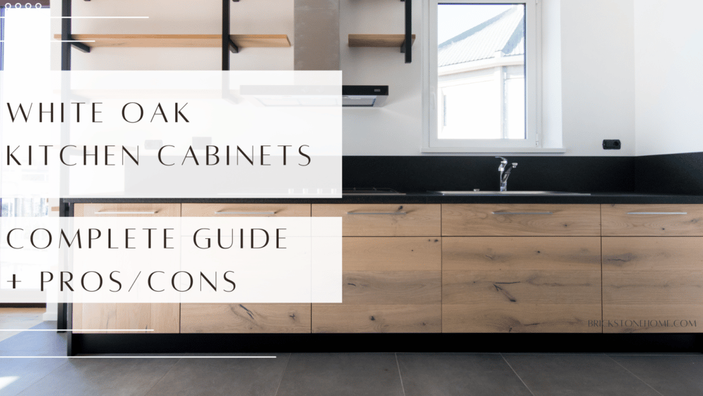 White Oak Kitchen Cabinets Cover Graphic