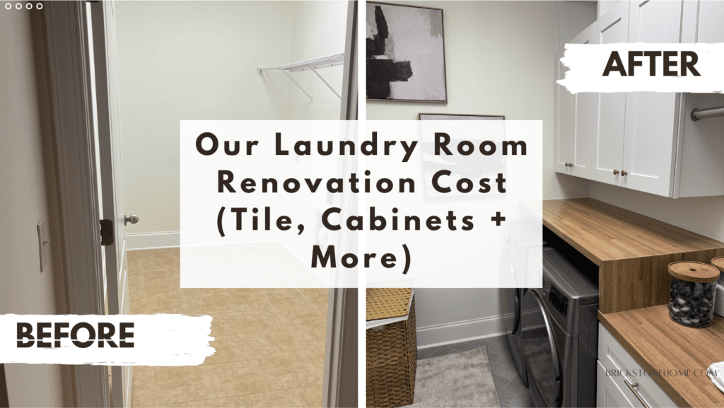 Laundry room renovation cost graphic