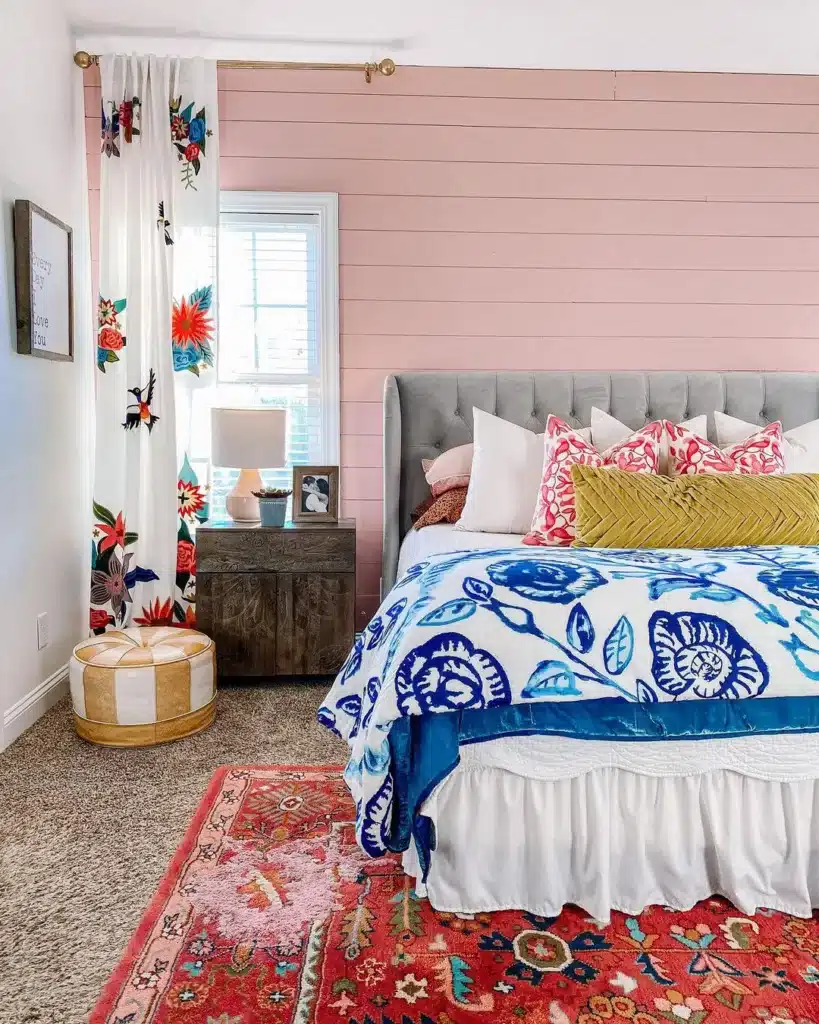 37 Rug Under Bed Ideas For A Stylish Bedroom 34 Pink Bedroomshiplap