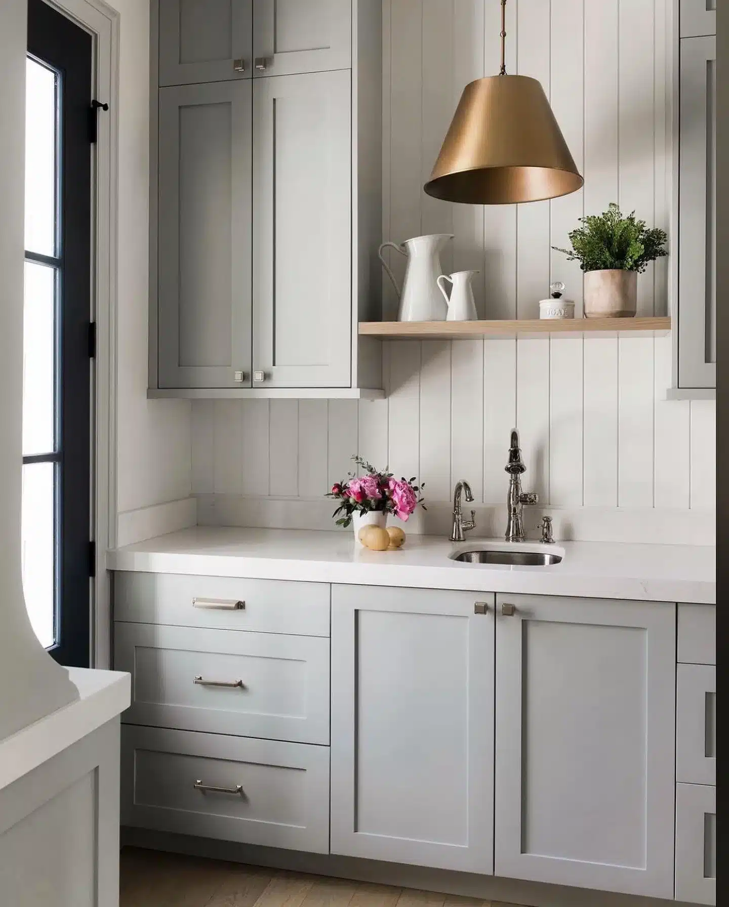 Shiplap Kitchen Backsplash