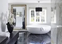 25 Black Marble Bathroom Designs