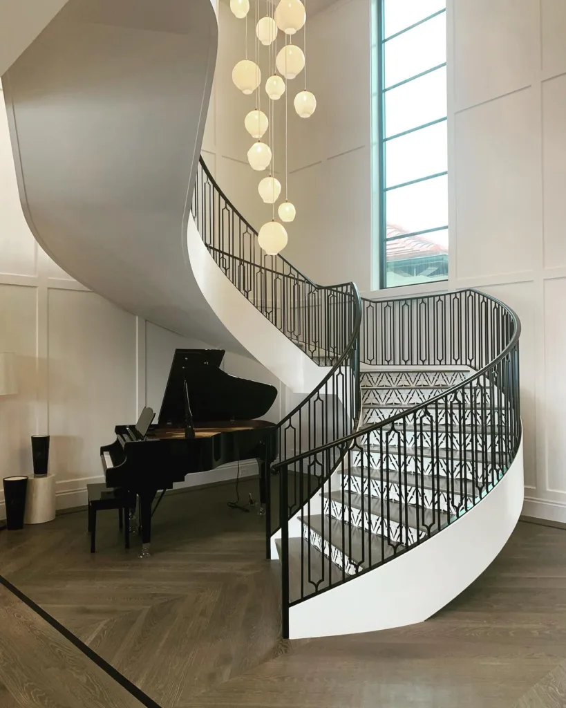 24 Curved Staircases For Design And Decor Inspiration 16 Piano And Staircase